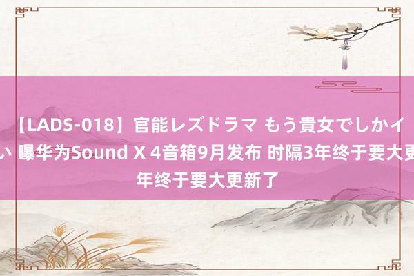 【LADS-018】官能レズドラマ もう貴女でしかイケない 曝华为Sound X 4音箱9月发布 时隔3年终于要大更新了