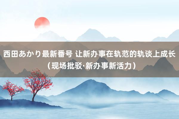 西田あかり最新番号 让新办事在轨范的轨谈上成长（现场批驳·新办事新活力）