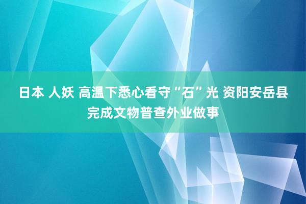 日本 人妖 高温下悉心看守“石”光 资阳安岳县完成文物普查外业做事